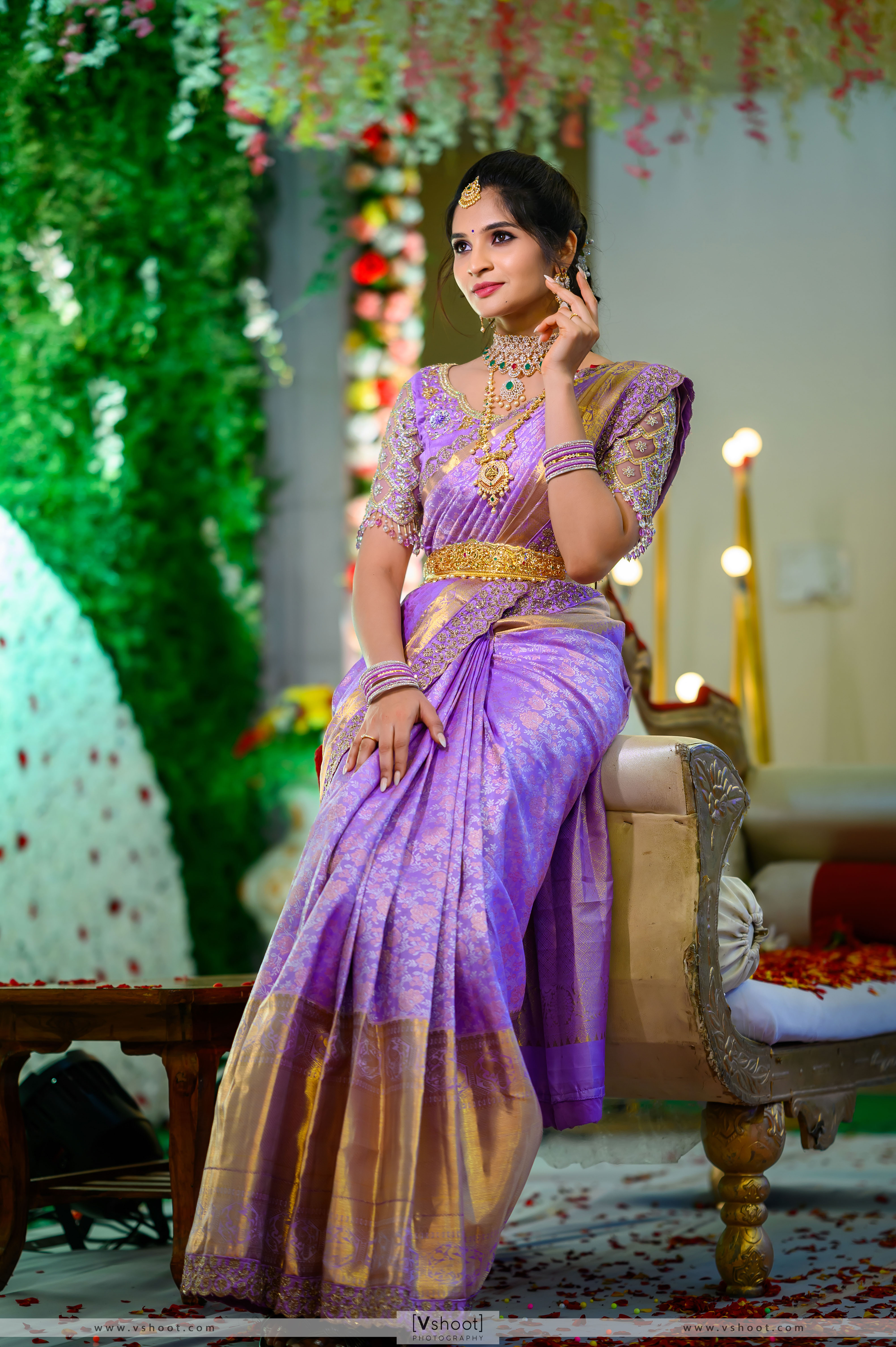 Romantic reception makeup